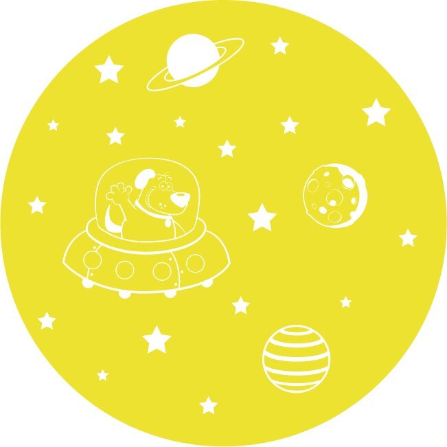 Laika - Sticker Decorativ - Lemon - 89 x 89 cm