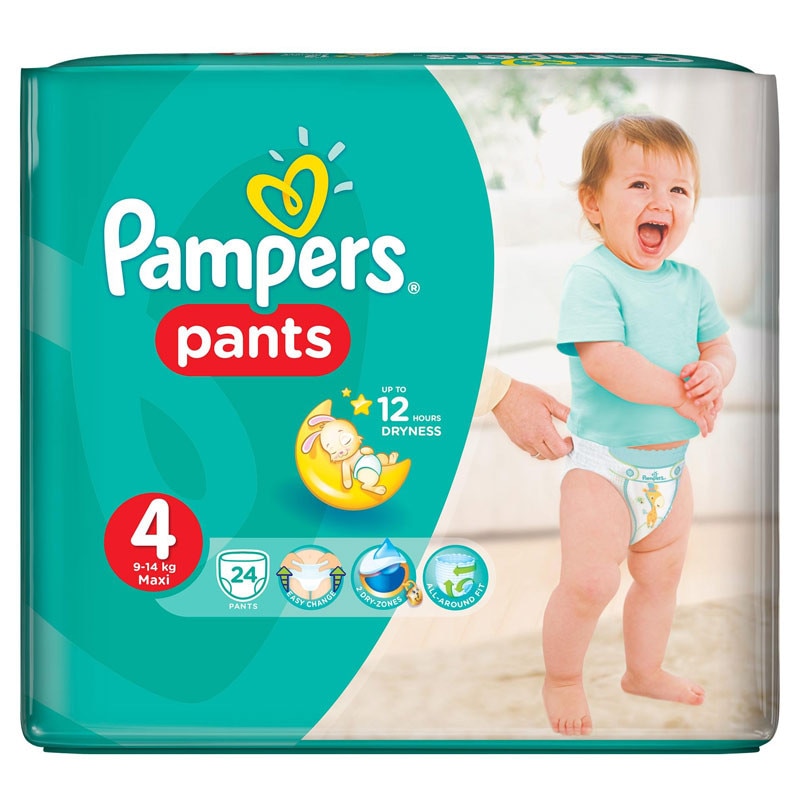 bungee jump Compress friendship Scutece chilotel, Pampers, Active Baby Pants ,nr. 4, 9-14kg, 24 buc -  eMAG.ro