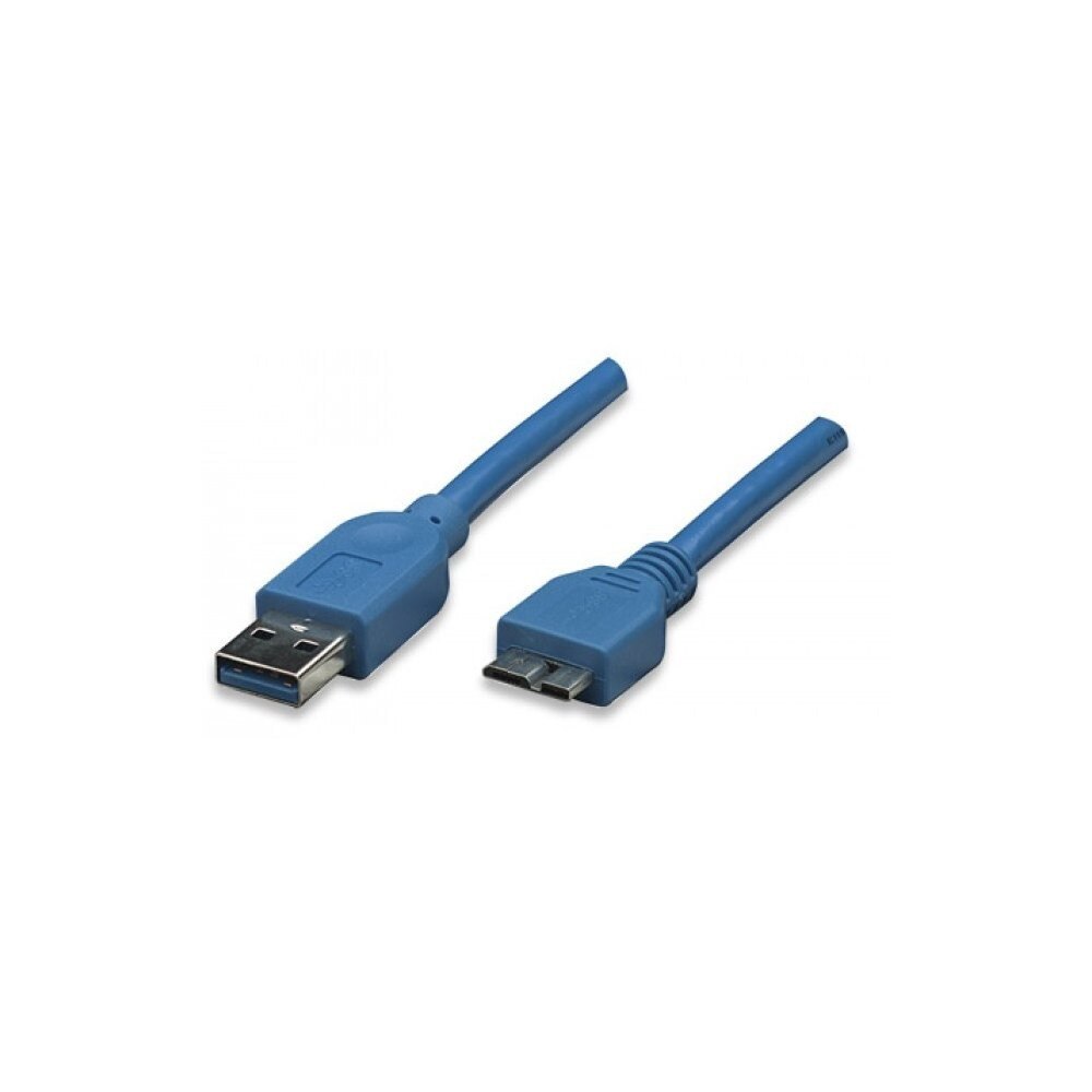 Cablu USB, Techly, USB 3.0, 0,5 m, Albastru