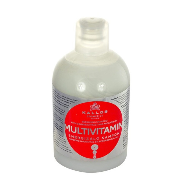 Шампоан за изтощена, боядисана коса Kallos Multivitamin Energising Shampoo унисекс 1000мл