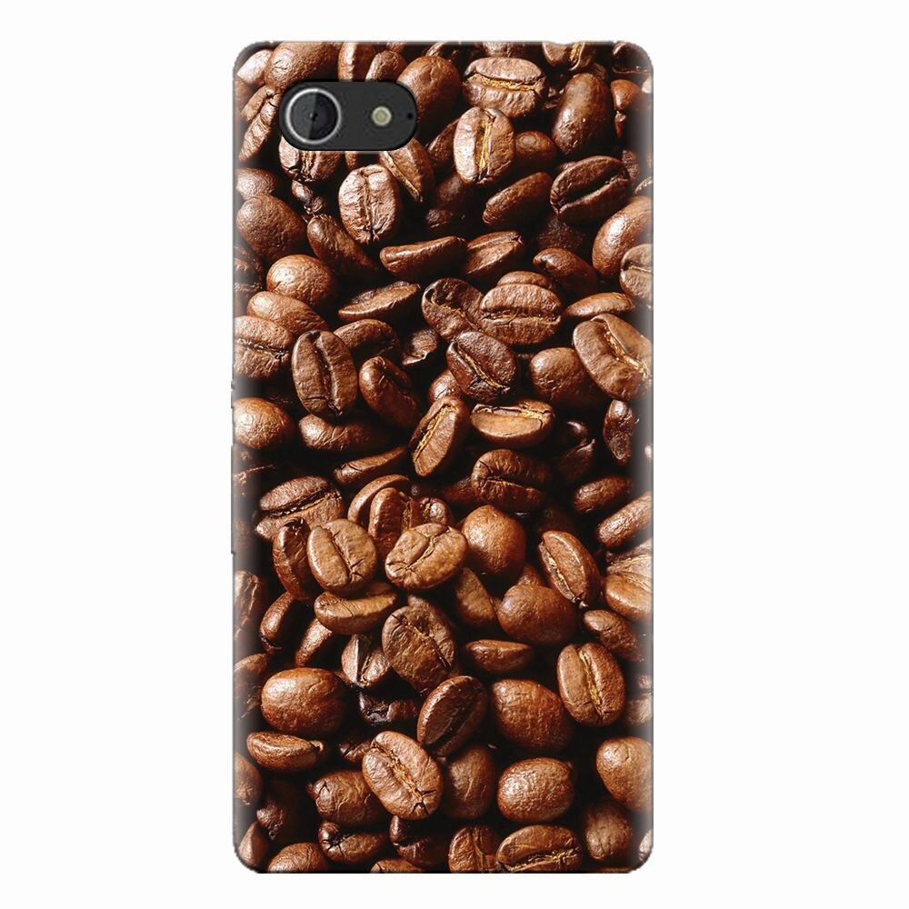 Husa silicon pentru Sony Xperia E3, Coffee Beans