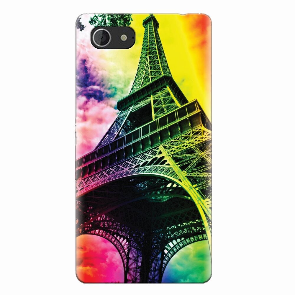 Husa silicon pentru Sony Xperia E3, Eiffel Tower