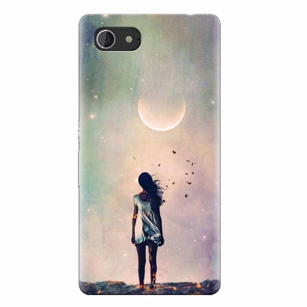 Husa silicon pentru Sony Xperia E3, Alone Woman Cgi Hd K