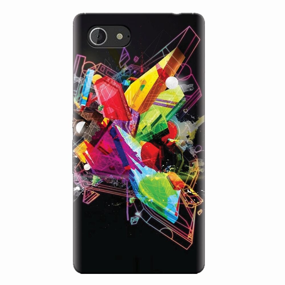 Husa silicon pentru Sony Xperia E3, Abstract Shape