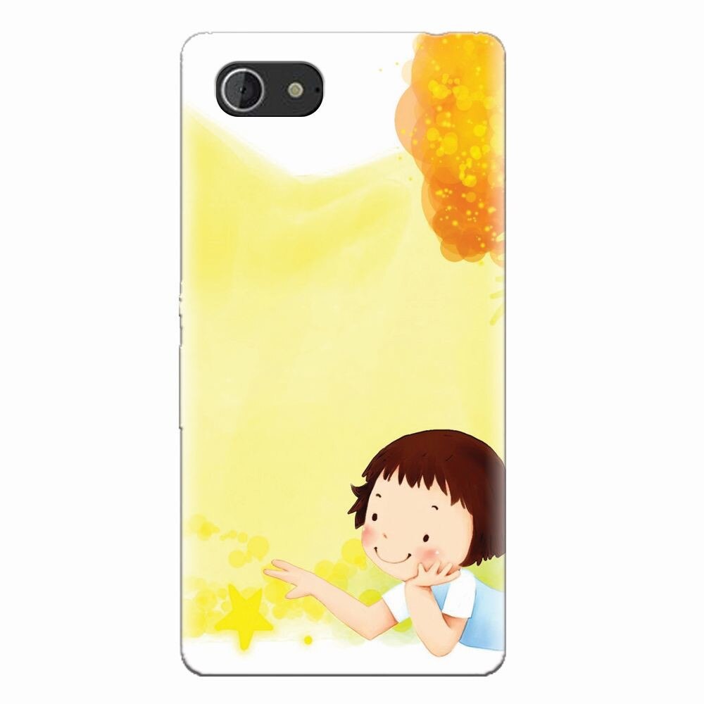 Husa silicon pentru Sony Xperia E3, Child Autumn Paint Hd