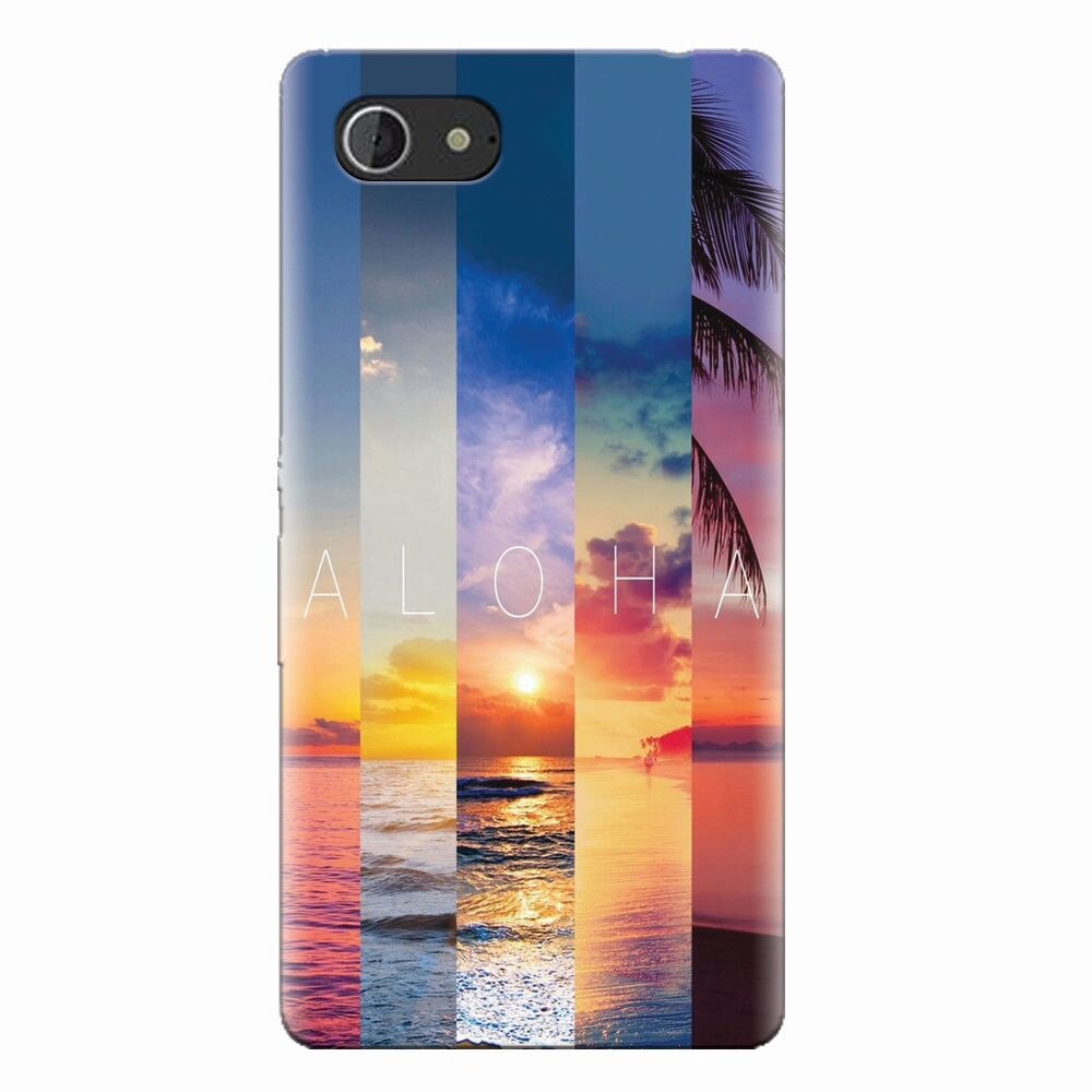 Husa silicon pentru Sony Xperia E3, Aloha Summer Stripes