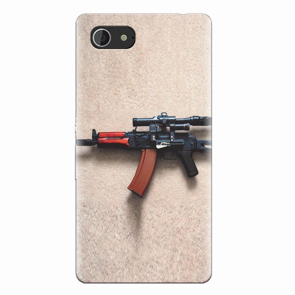Husa silicon pentru Sony Xperia E3, AK Kalashnikov Gun Of Military