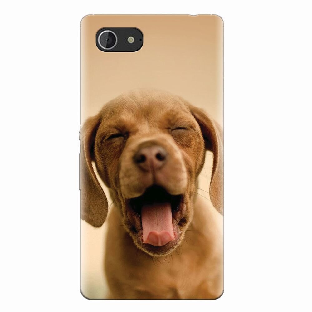 Husa silicon pentru Sony Xperia E3, Cute Yawning Puppy