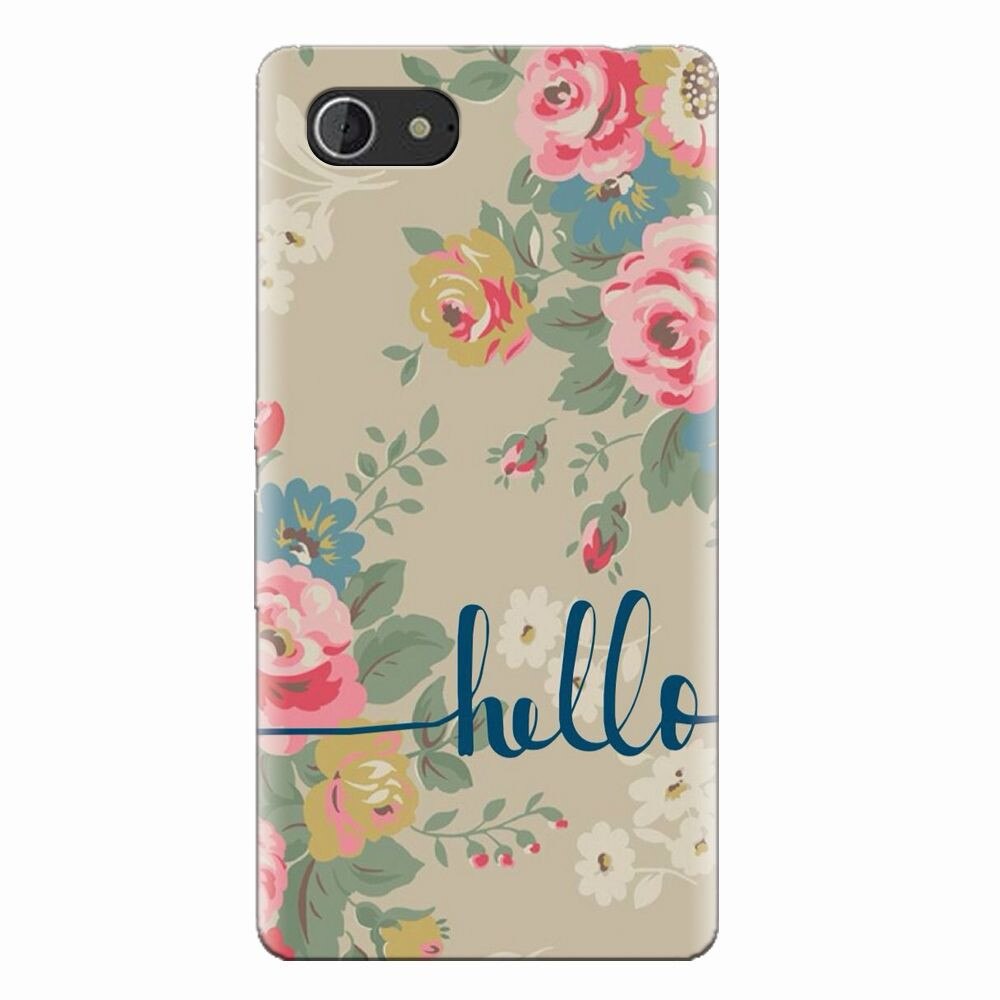Husa silicon pentru Sony Xperia E3, Cute Flower Phone