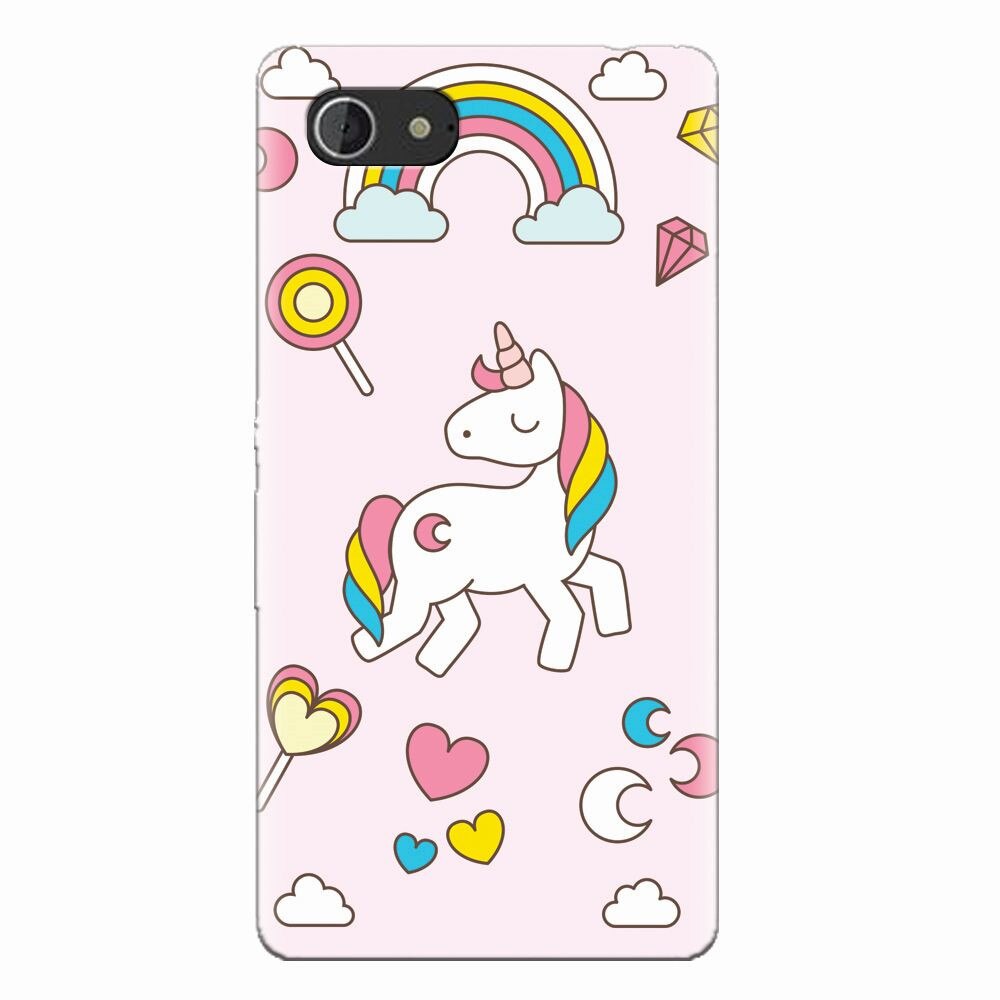 Husa silicon pentru Sony Xperia E3, Cute Unicorn