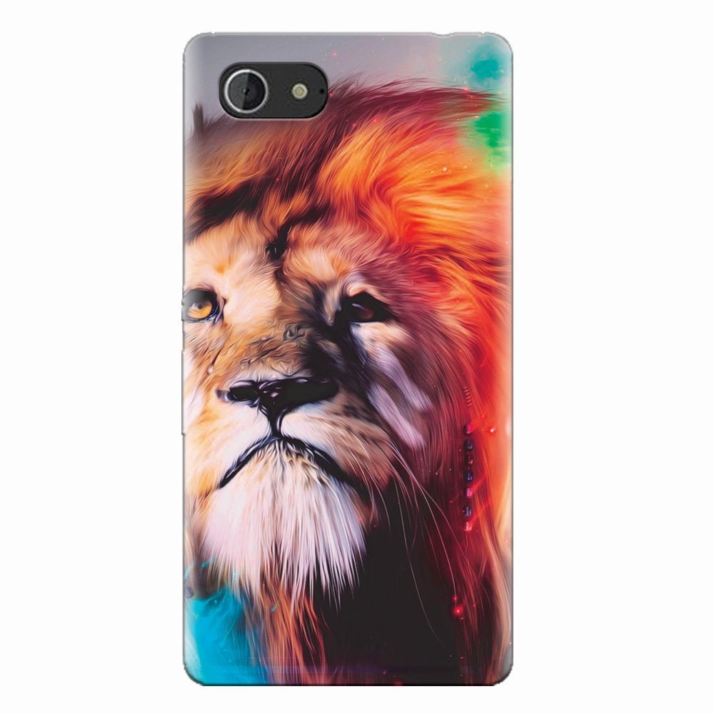 Husa silicon pentru Sony Xperia E3, Awesome Art Of Lion