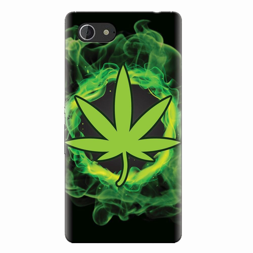 Husa silicon pentru Sony Xperia E3, GreenFlames