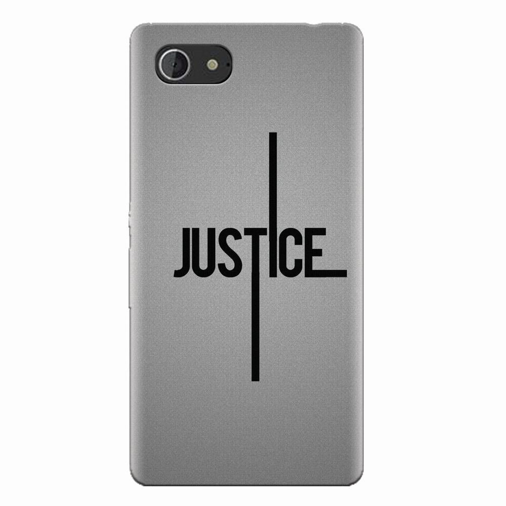 Husa silicon pentru Sony Xperia E3, Amir Justice Minimalistic Nubheebuccus Text