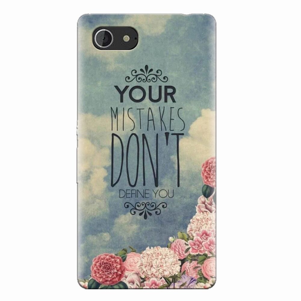 Husa silicon pentru Sony Xperia E3, Your Mistakes Dont Define You