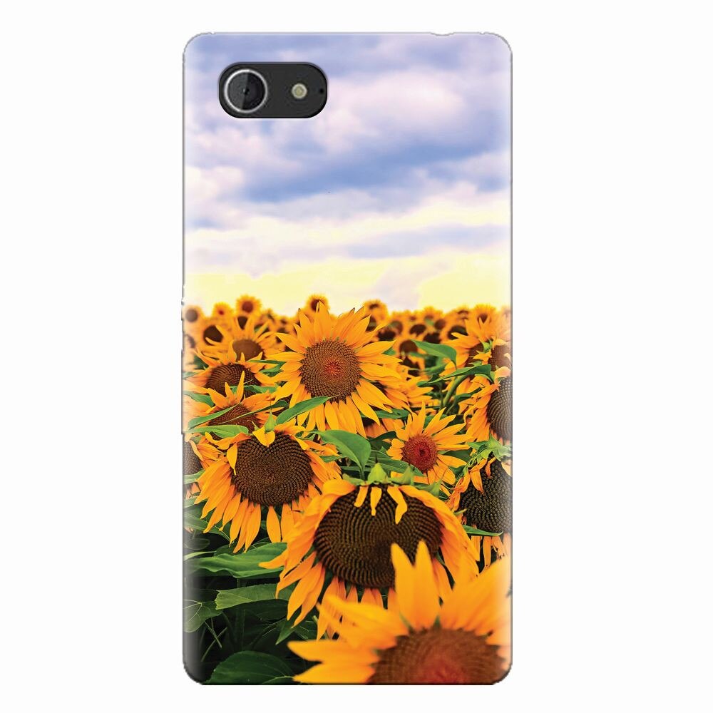 Husa silicon pentru Sony Xperia E3, Sunflowers