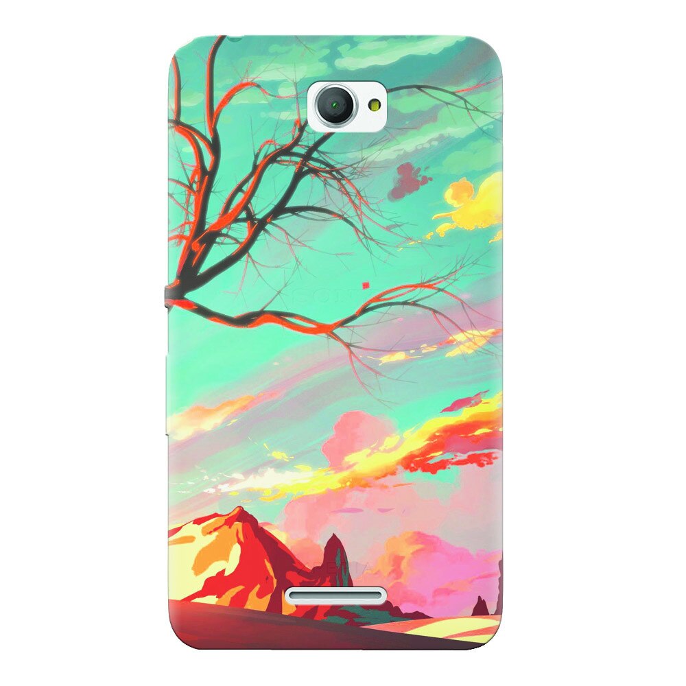 Husa silicon pentru Sony Xperia E4, Artistic Landscape