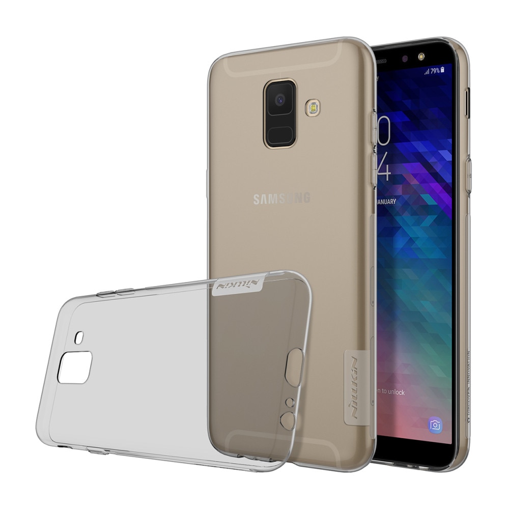 Husa din silicon Nillkin pentru Samsung Galaxy A6 2018, negru transparent
