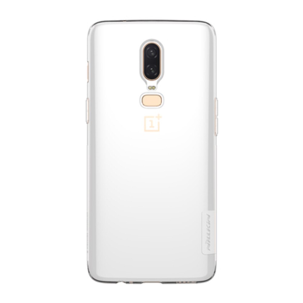 Husa din silicon Nillkin pentru OnePlus 6, alb transparent