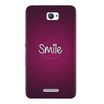 Husa silicon pentru Sony Xperia E4, Smile Love Husa silicon pentru Sony Xperia E4, Smile Love