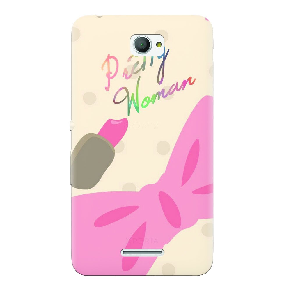 Husa silicon pentru Sony Xperia E4, CuteGirly