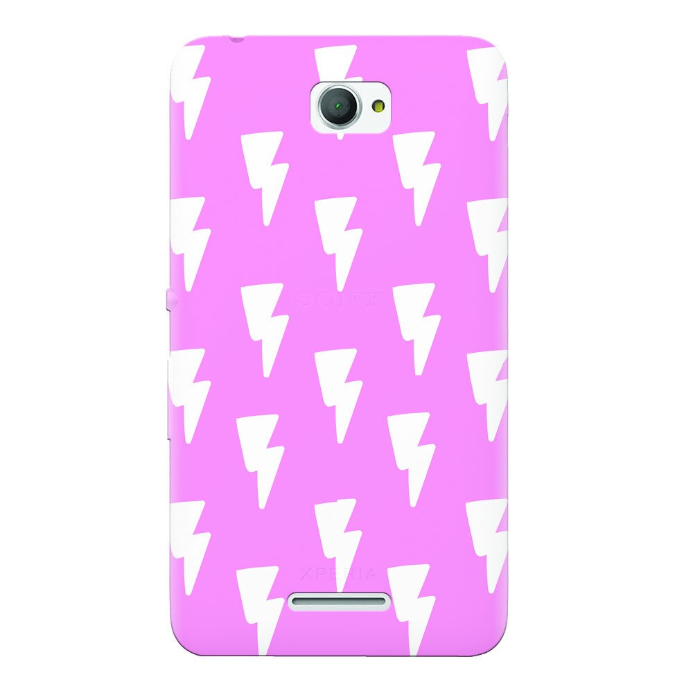 Husa silicon pentru Sony Xperia E4, Electric Pink