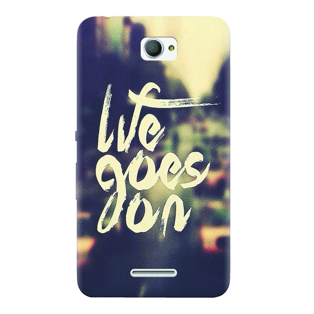 Husa silicon pentru Sony Xperia E4, Life Goes On