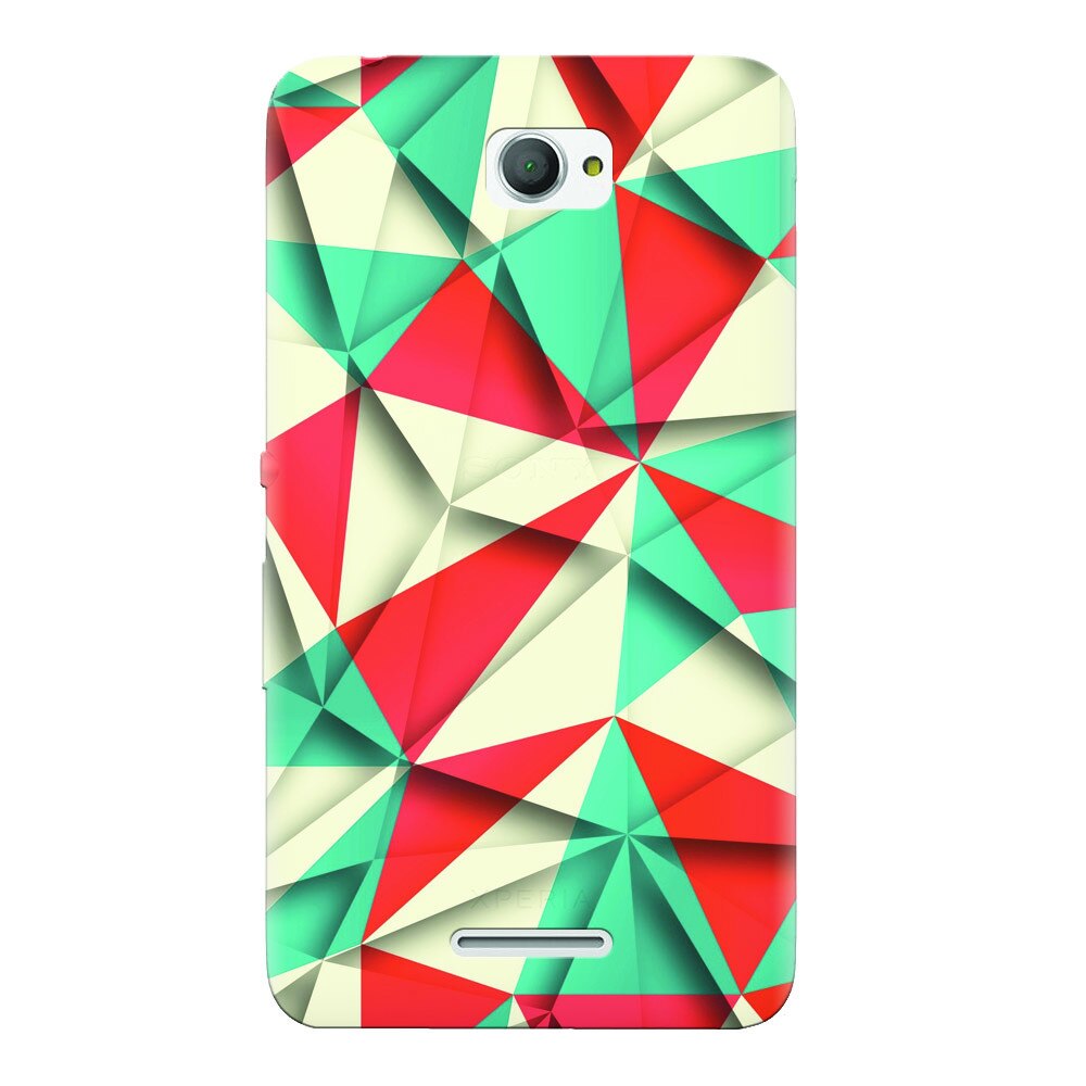 Husa silicon pentru Sony Xperia E4, Abstract Vector