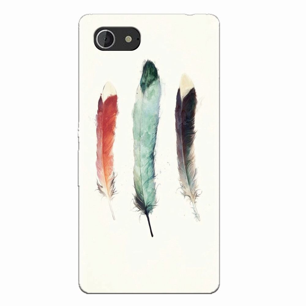 Husa silicon pentru Sony Xperia E3, Three Feathers