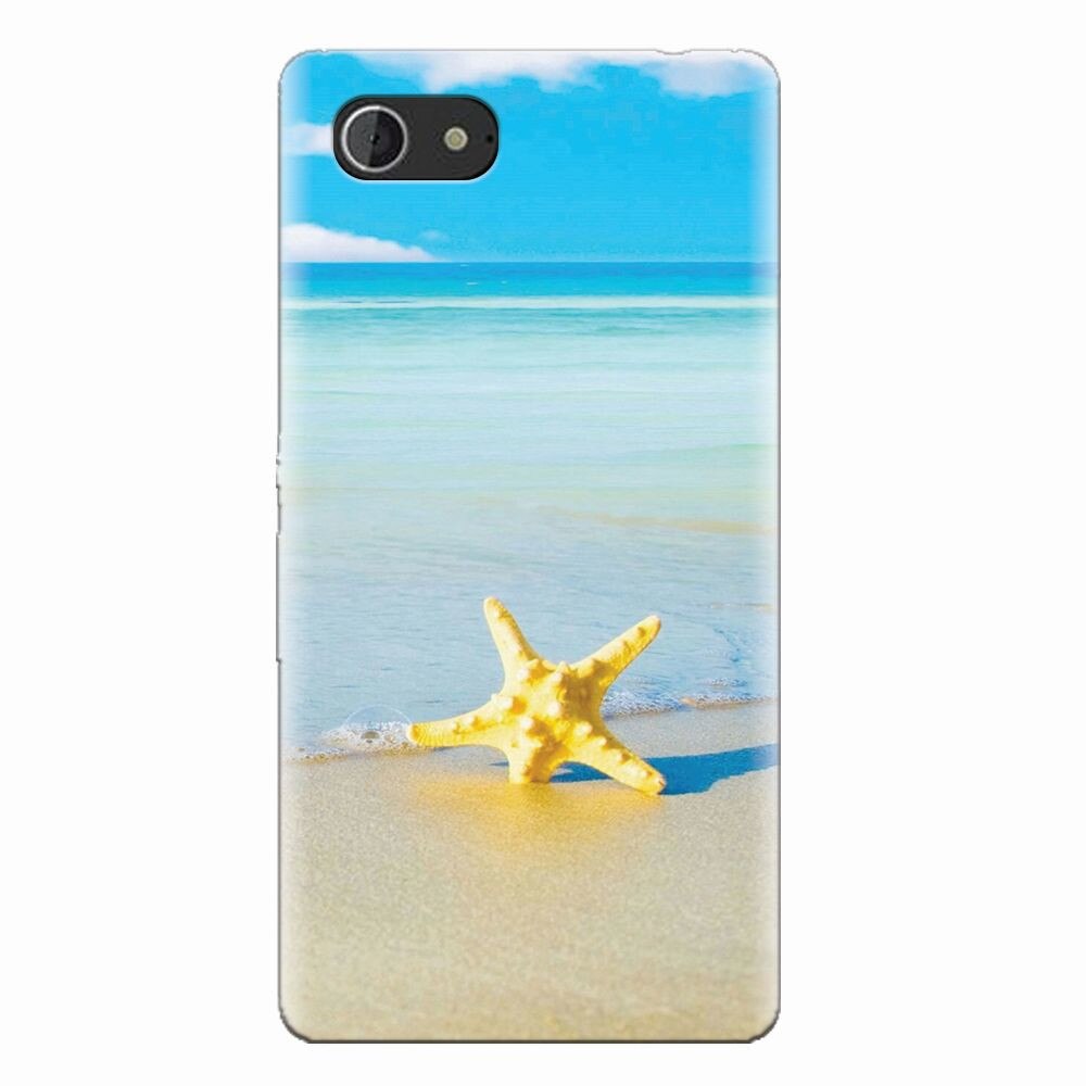 Husa silicon pentru Sony Xperia E3, Starfish Beach