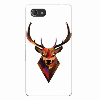 Husa silicon pentru Sony Xperia E3, Geometric Tibetan Antelope Husa silicon pentru Sony Xperia E3, Geometric Tibetan Antelope