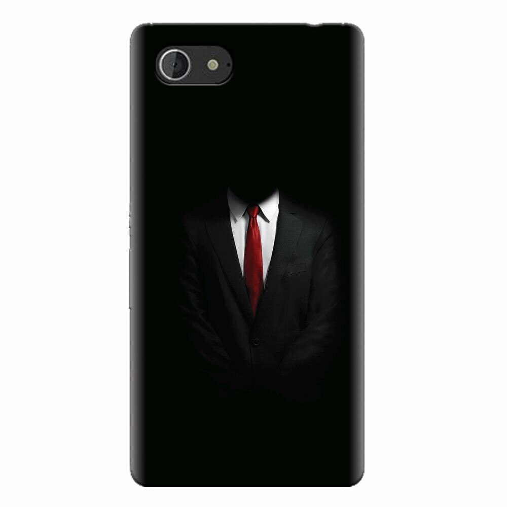 Husa silicon pentru Sony Xperia E3, Mystery Man In Suit
