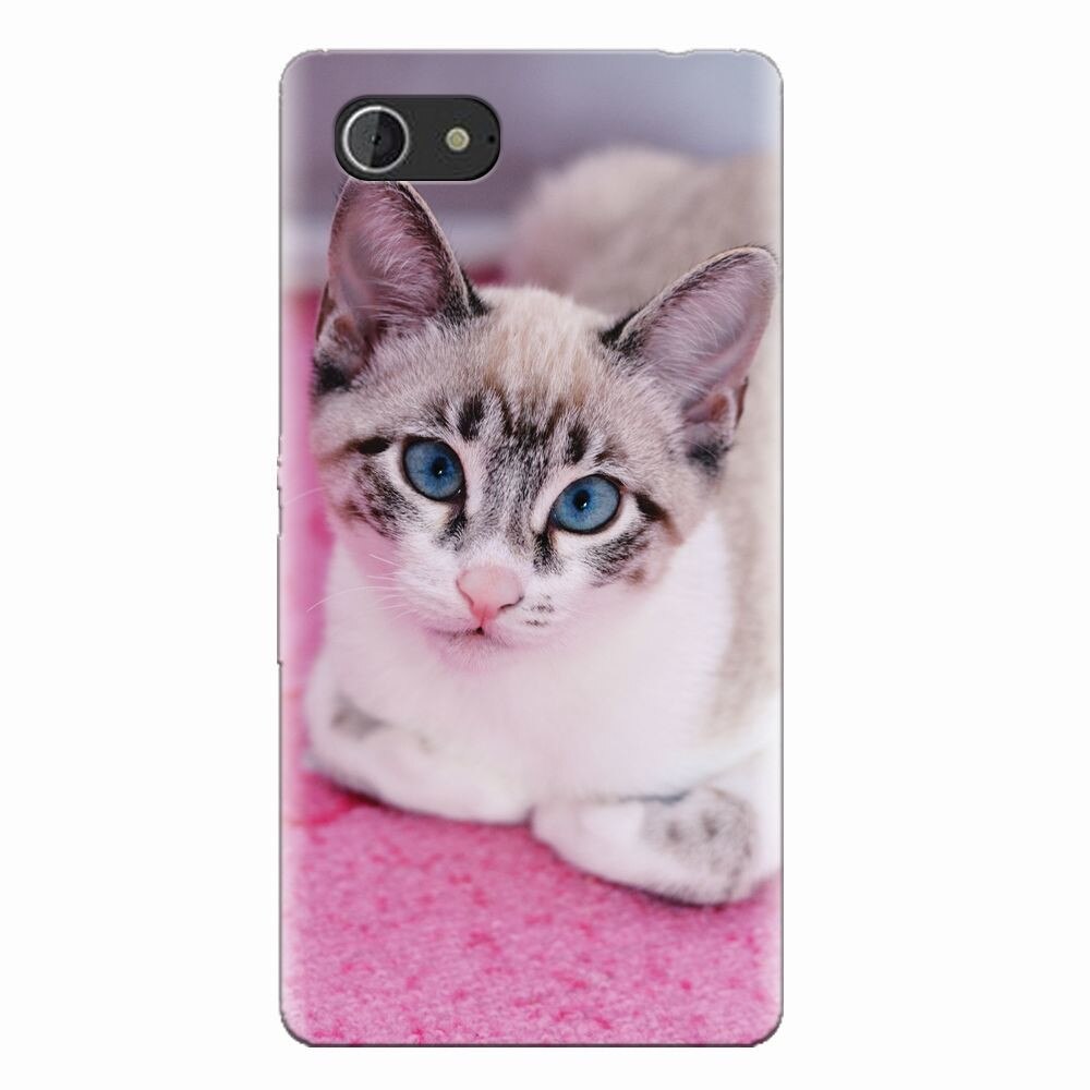 Husa silicon pentru Sony Xperia E3, Siamese Kitty