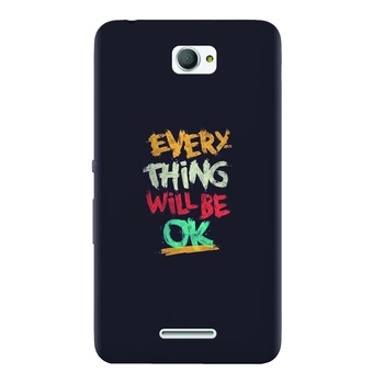 Husa silicon pentru Sony Xperia E4, Everything Will Be Ok Husa silicon pentru Sony Xperia E4, Everything Will Be Ok