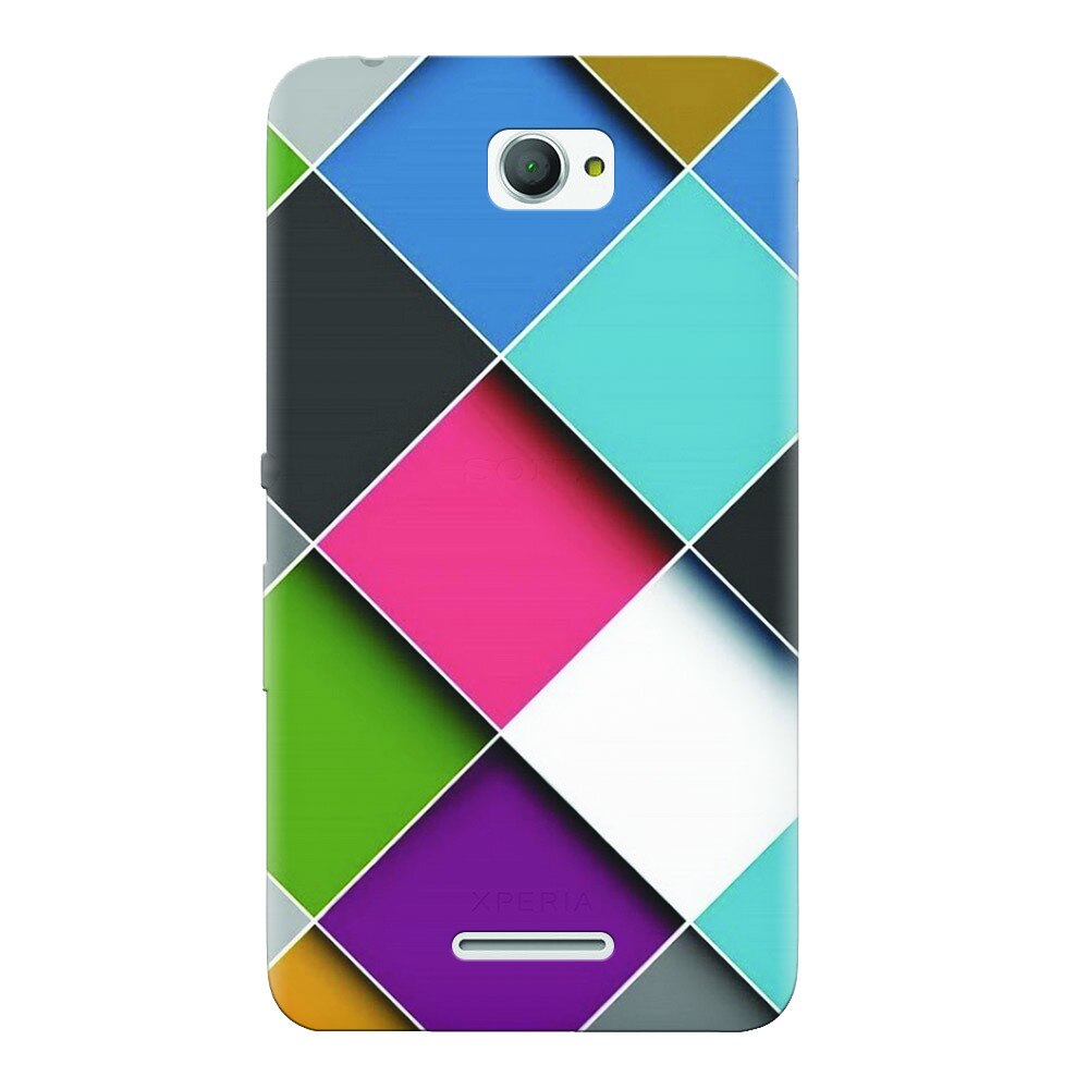 Husa silicon pentru Sony Xperia E4, Square