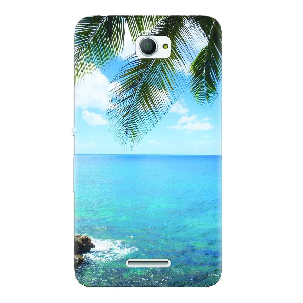 Husa silicon pentru Sony Xperia E4, Coastline