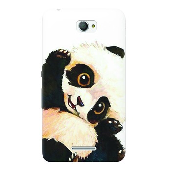 Husa silicon pentru Sony Xperia E4, Baby Panda 002 Husa silicon pentru Sony Xperia E4, Baby Panda 002