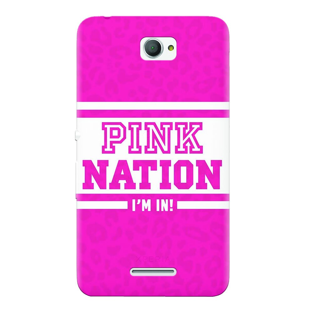 Husa silicon pentru Sony Xperia E4, Pink Nation