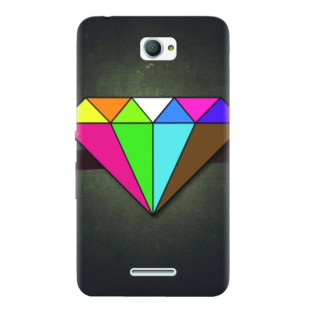 Husa silicon pentru Sony Xperia E4, Colorful Diamond