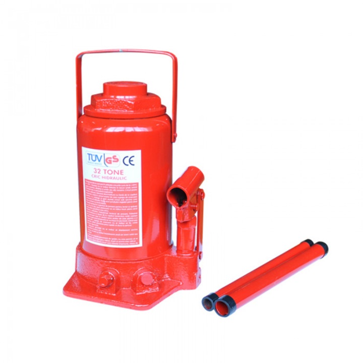 Cric hidraulic Premium 10 tone cu standarde TUV-GS dotate cu valva de siguranta