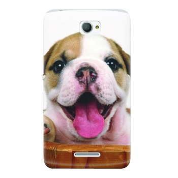 Husa silicon pentru Sony Xperia E4, Puppies 002 Husa silicon pentru Sony Xperia E4, Puppies 002