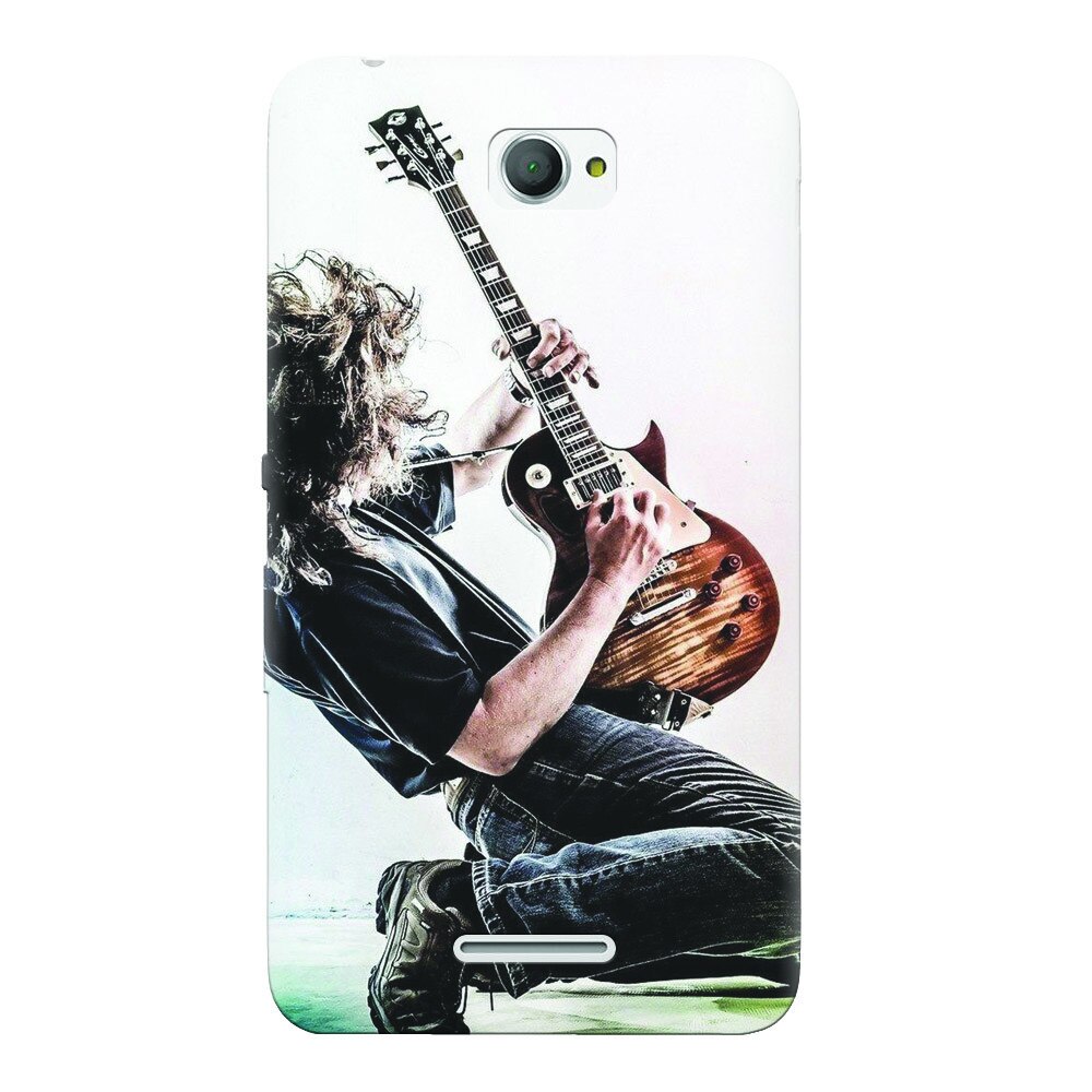 Husa silicon pentru Sony Xperia E4, Rock Star