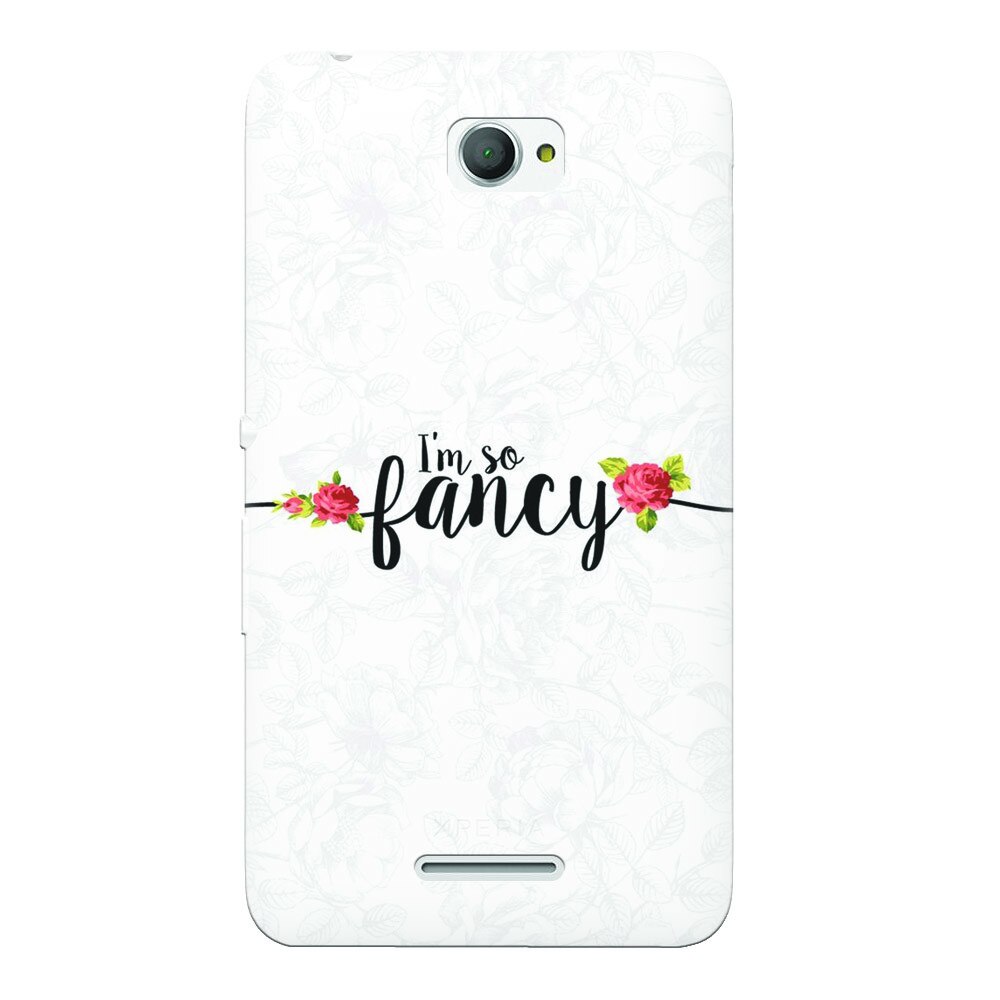 Husa silicon pentru Sony Xperia E4, Im So Fancy Floral