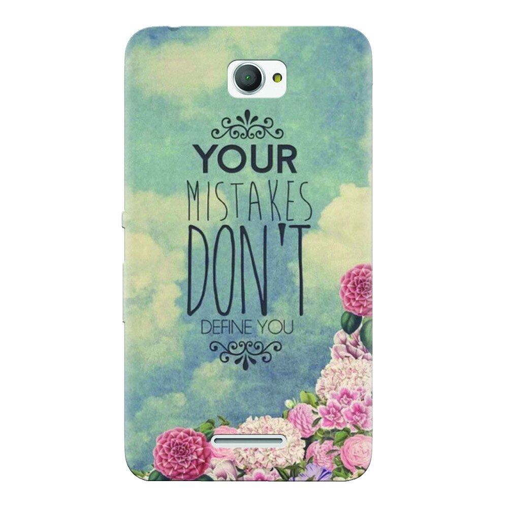 Husa silicon pentru Sony Xperia E4, Your Mistakes Dont Define You