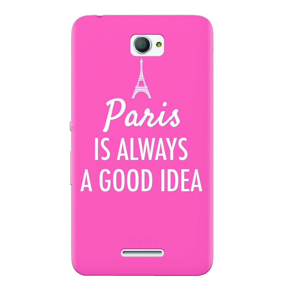 Husa silicon pentru Sony Xperia E4, Paris Is Always A Good Idea