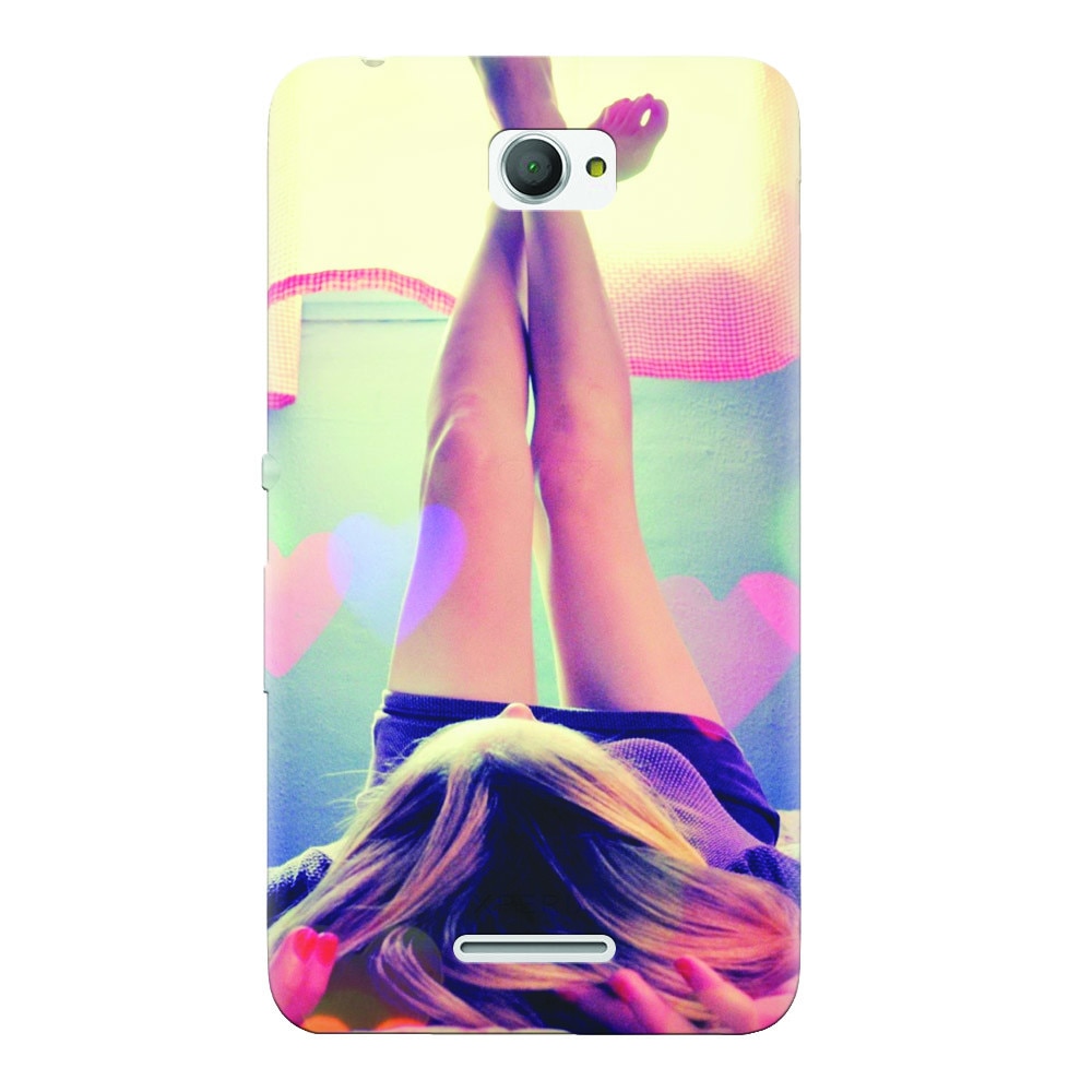 Husa silicon pentru Sony Xperia E4, Relax Girl