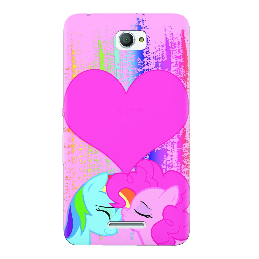 Husa silicon pentru Sony Xperia E4, Pinkie Kiss