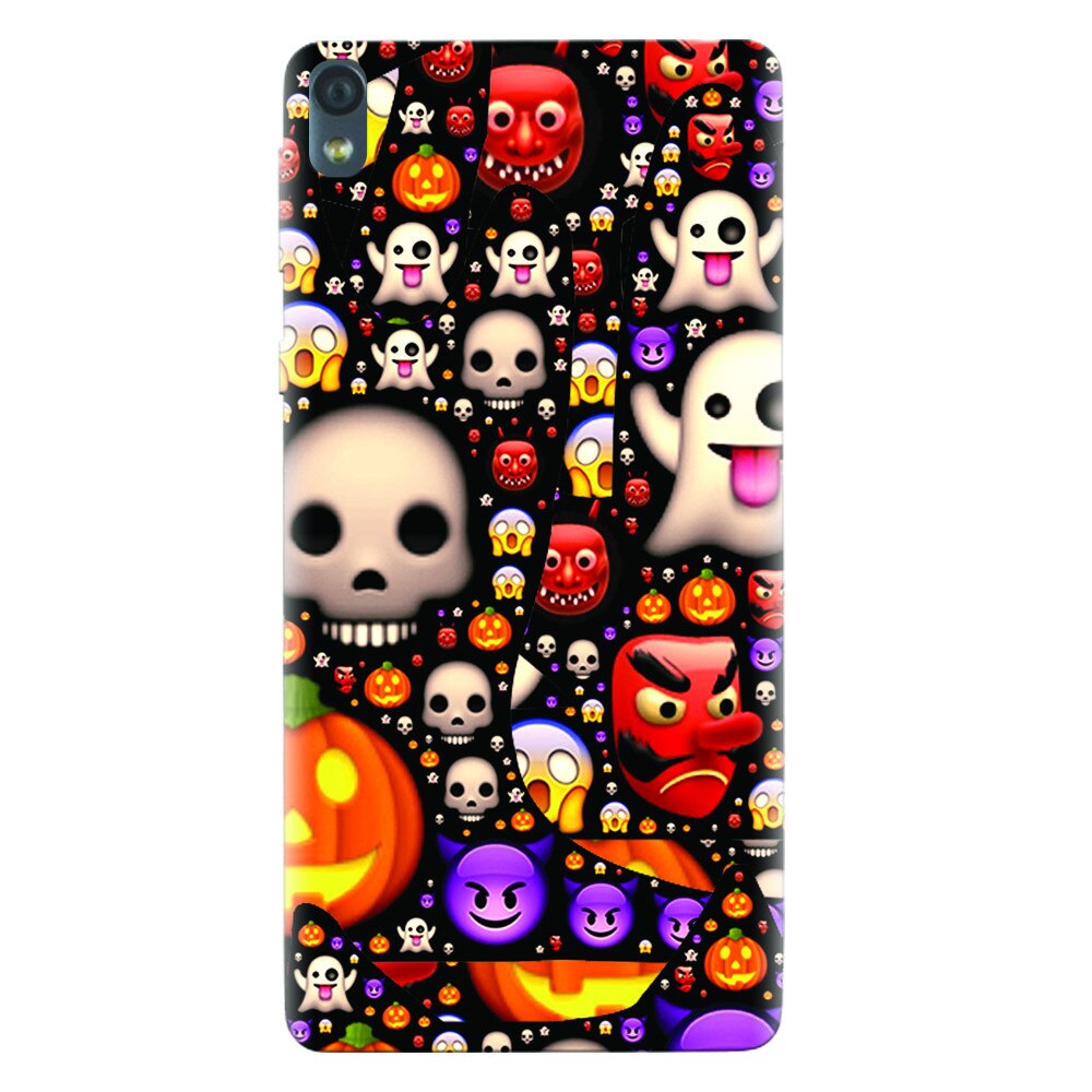 Husa silicon pentru Sony Xperia E5, Emoji Mess