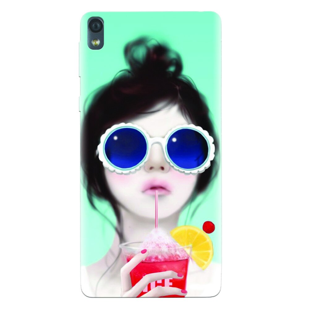 Husa silicon pentru Sony Xperia E5, Cute Girly 001