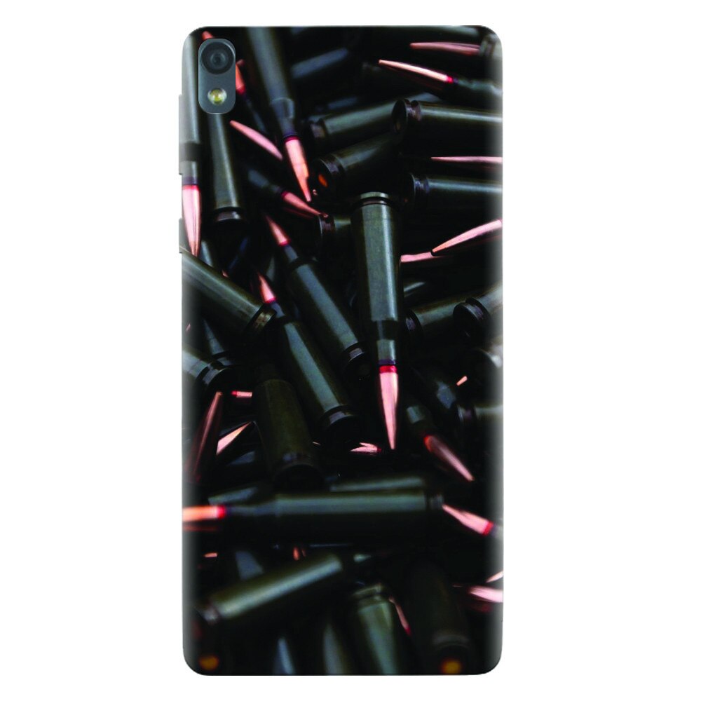 Husa silicon pentru Sony Xperia E5, Ammunition Bullets