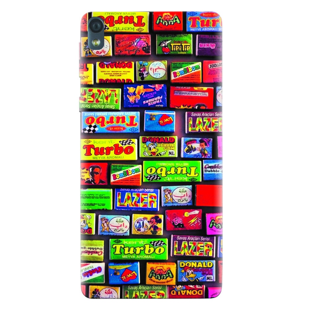 Husa silicon pentru Sony Xperia E5, Chewing Gum Turbo